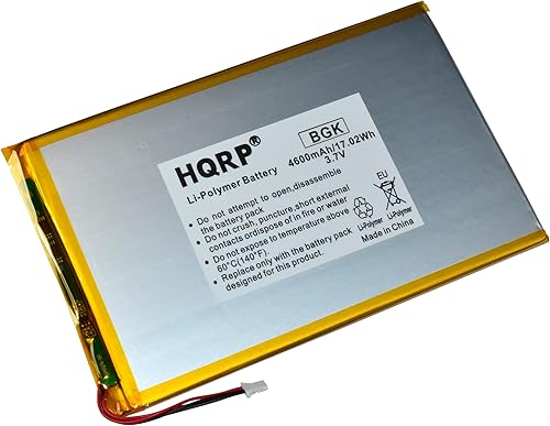 Miniatura 4 de HQRP Batería compatible con RCA de 10 pulgadas Viking Pro RCT6303W87 RCT6303W87DK RCT6K03W13 Tablet PT3090135 3.7v 4Ah 4600mAh