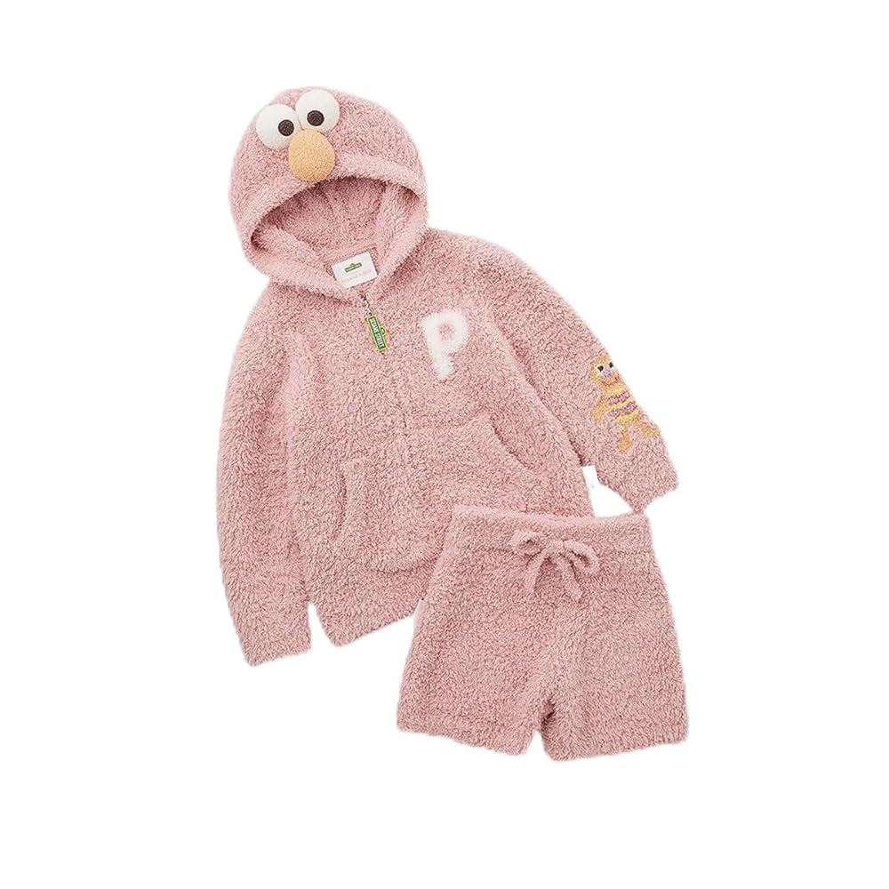 【GELATO PIQUE】エルモ パーカ&ショートパンツセット F Amazon | ジェラートピケ キッズアンドベイビー エルモ パーカ