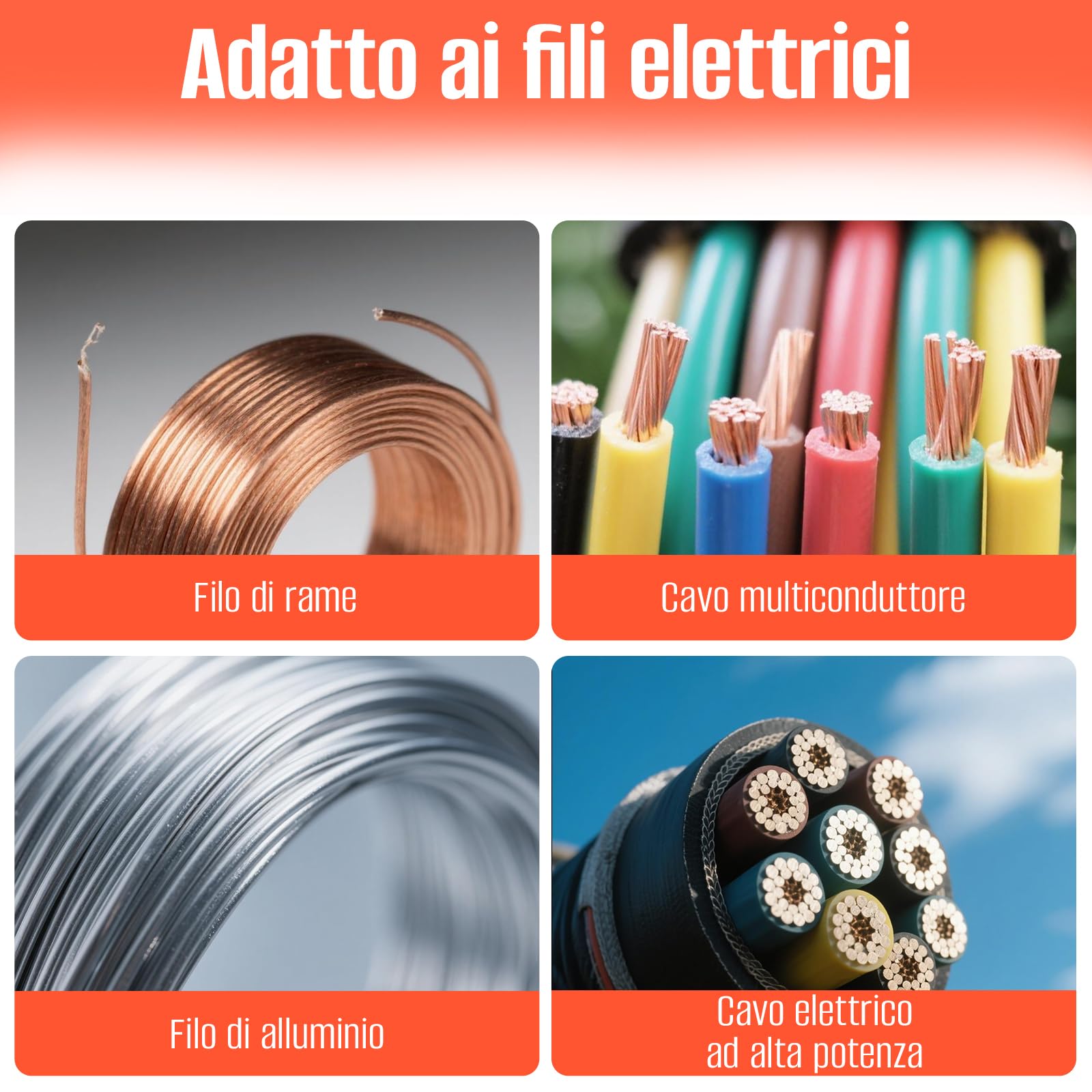 Spelacavi, macchina spelafili con 6 canali e 5 lame, spelafili manuale, Φ 3-17 mm, macchina spelacavi per il taglio di scarti