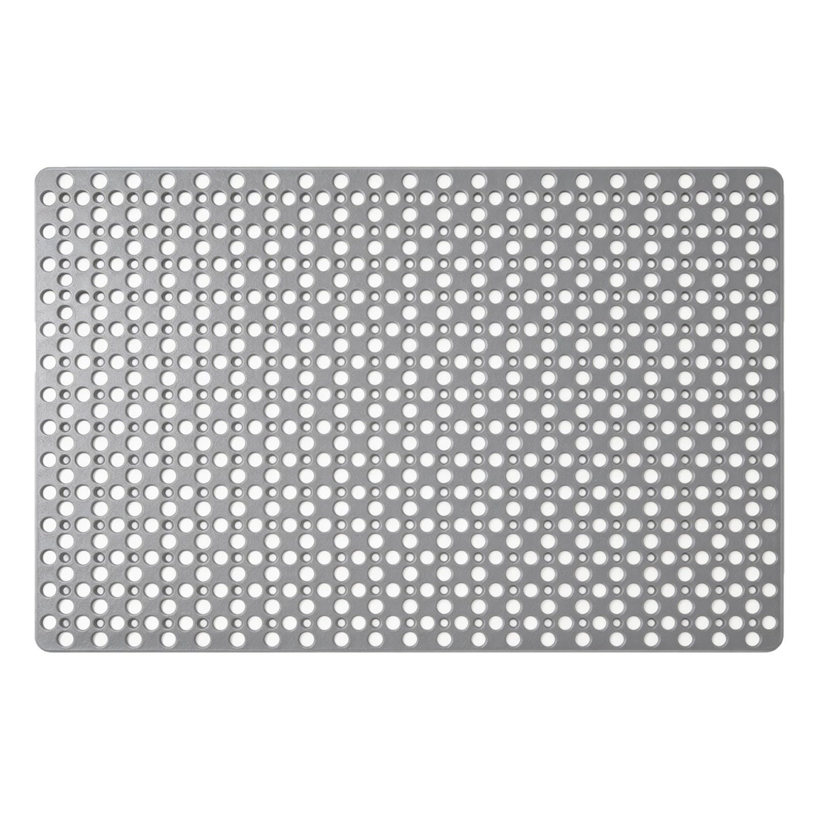 80 x 120 cm Grigio Tappetino Doccia Antiscivolo, Rettangolare Tappeto vasca, Tappeto Doccia Antiscivolo con Ventose e Fori di Drenaggio, Contiene TPE, Utilizzabile in Bagno, Vasca da Bagno e Cucina