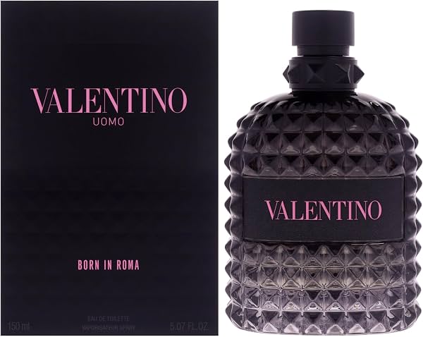 Uomo Born In Roma de Valentino para Hombre - 5.07 oz Spray EDT 5.07 Fl Oz (Paquete de 1)