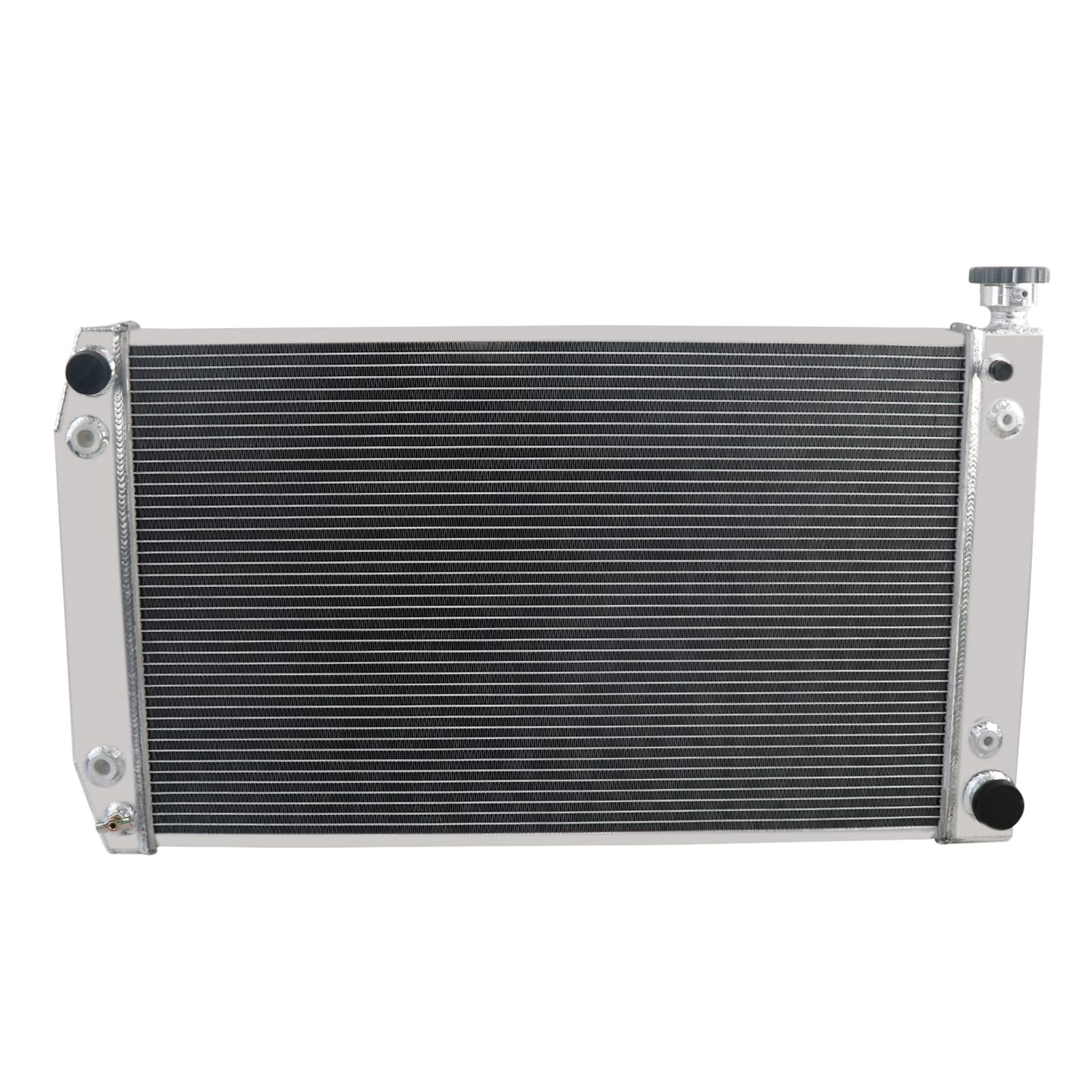 All Aluminum Radiator Compatible with 1988-1999 1990 1991 1992 1994 Chevy/GMC C/K/R/V 1500 2500 3500 Suburban 5.0 5.7L V8 89 93 95 96 97 98 3 Rows Radiators Shroud Fan Relay Kit