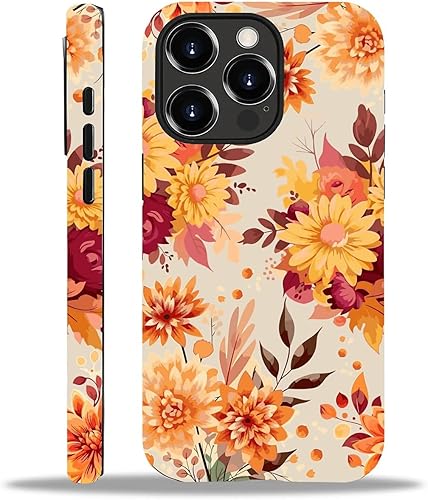 Miniatura 94 de Funda para iPhone 11 Pro Max, flores rojas coloridas 2 en 1, carcasa rígida + silicona, a prueba de golpes, protección contra caídas compatible con