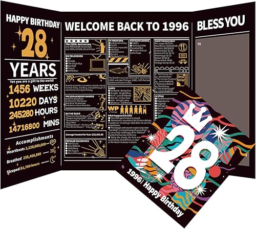 Miniatura 8 de Tarjeta de felicitación de cumpleaños número 100 2024, tarjeta de regalo de cumpleaños de 100 años, memoria de vuelta en 1924 (sobre)