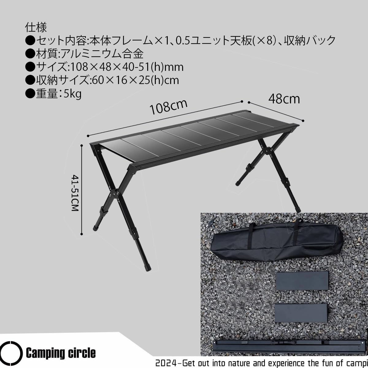 Amazon.co.jp: DOGBOO IGTテーブル アウトドアテーブル アルミ