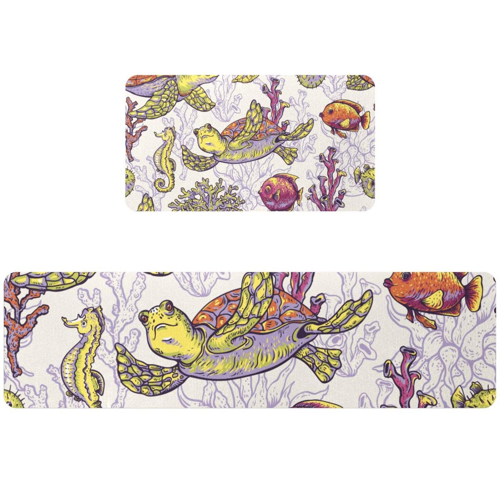 Alfombrillas de cocina vintage con diseño marino para dar un toque cálido y retro a tu hogar