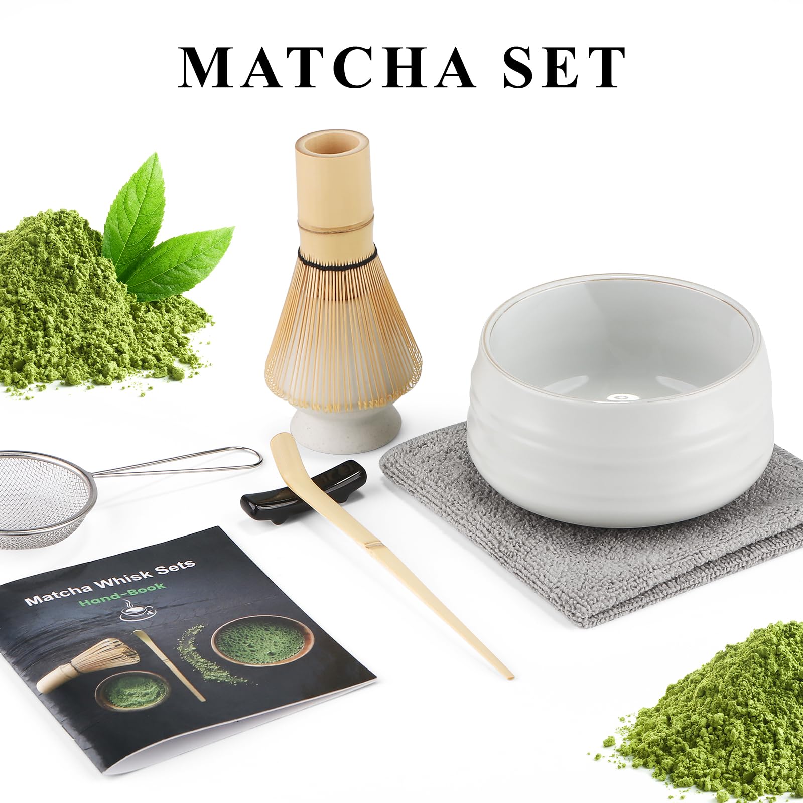 Set Matcha Giapponese - Frusta In Bambù, Ciotola E Cucchiaio Per Cerimonia Del Tè - Foto 7