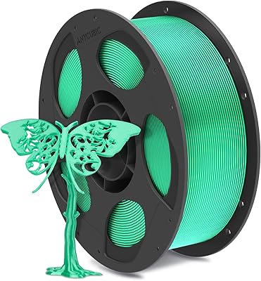 22 – ANYCUBIC Silk Filament, Clog-Free Shiny 3D Printer PLA Filament 1.75mm Dimensional Accuracy +/- 0.02mm, 1KG Reusable Spool (2.2 lbs), Silk G…