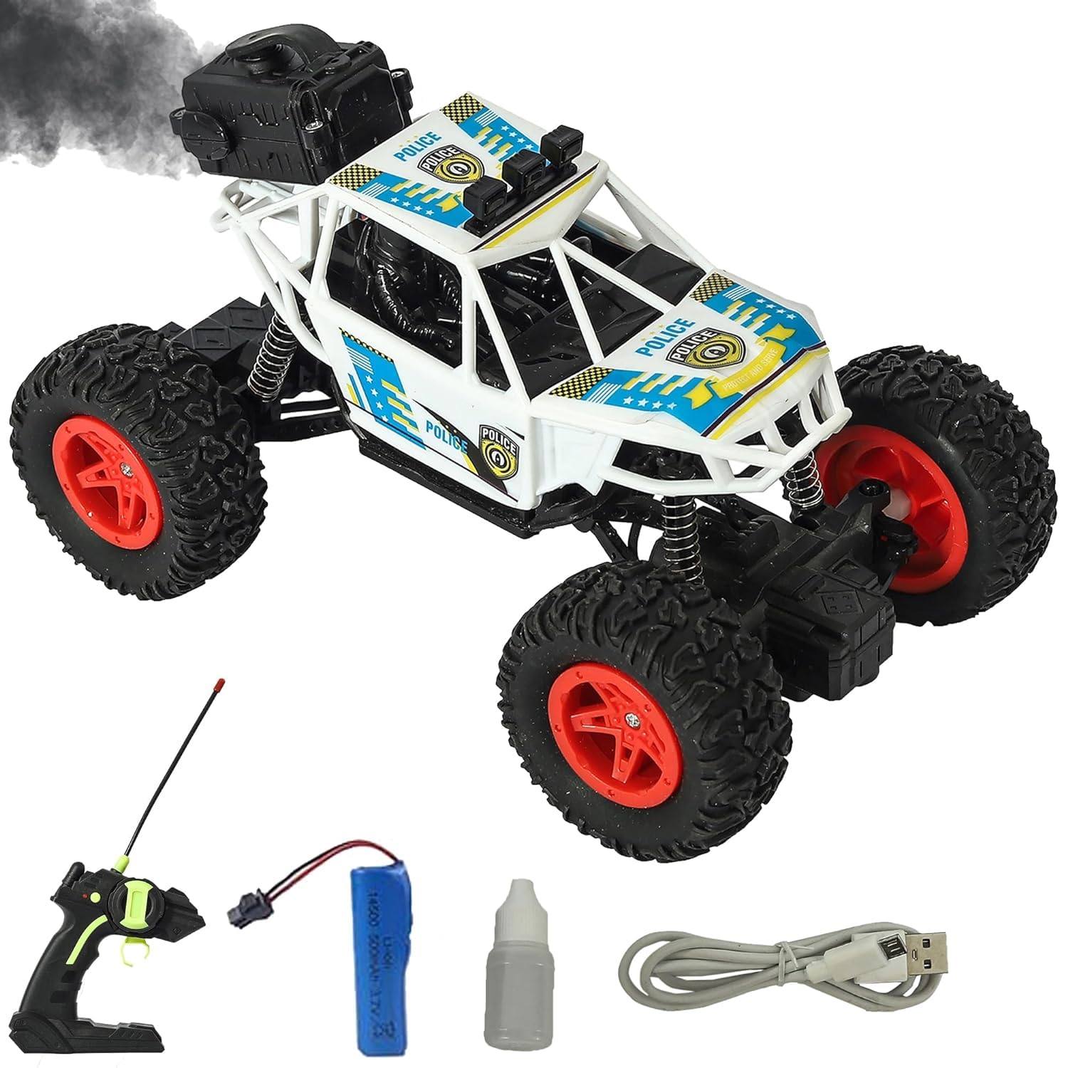 AMAFLIP Rechargeable Remote Control Police Car with Lights, Cool High Speed,Stylish Look & Modern Design-RC Vehicle Toy for Kids (LATEST 2024) (B0D79HX9MK) Amazon Price History, Amazon Price Tracker