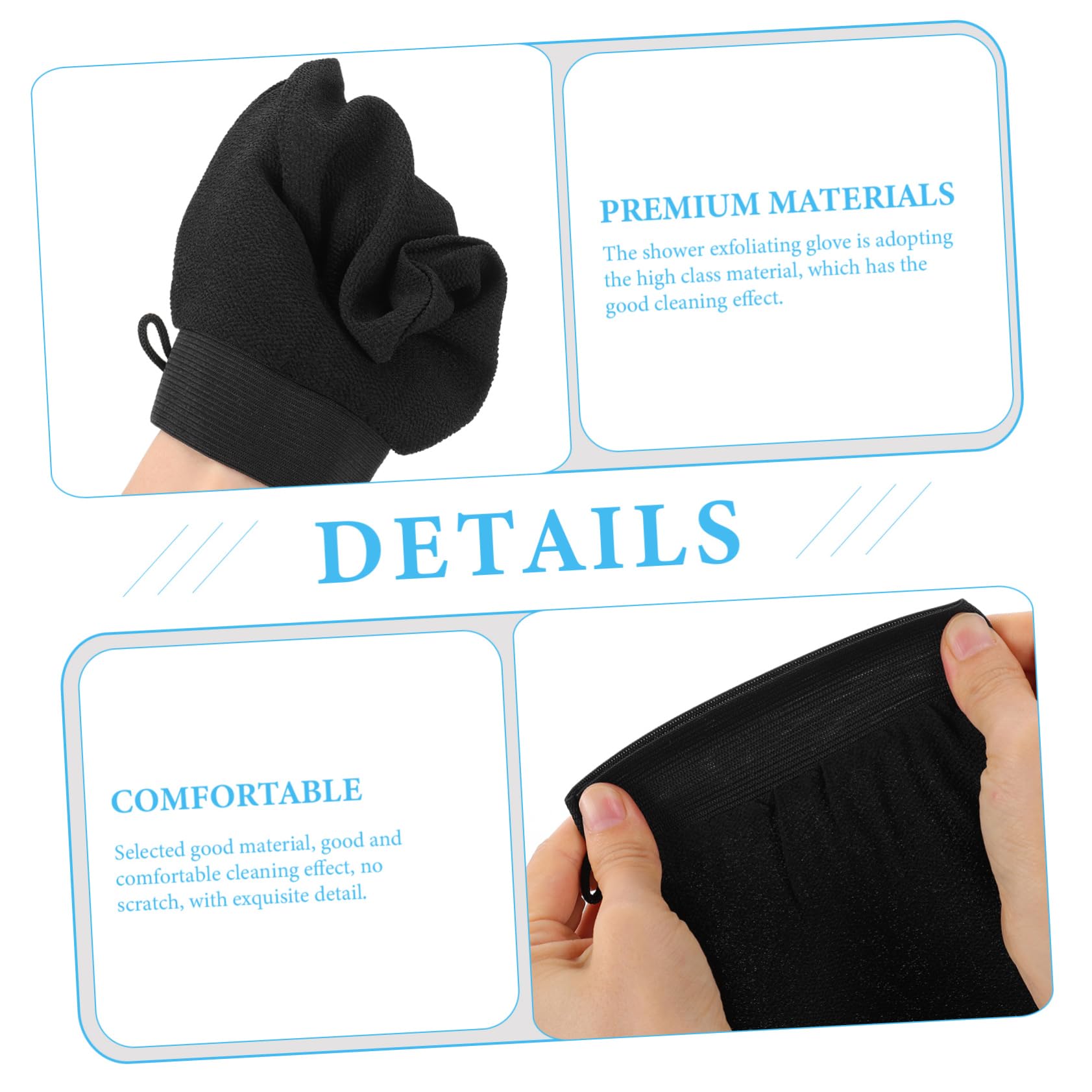 Healvian 8 Piezas Guantes Exfoliantes Guante De Ducha De Yute Cuerpo Guante De Ducha De Baño Guante De Exfoliación Corporal Toalla De Limpieza Mitones Chica Seda Artificial Toallita De Baño