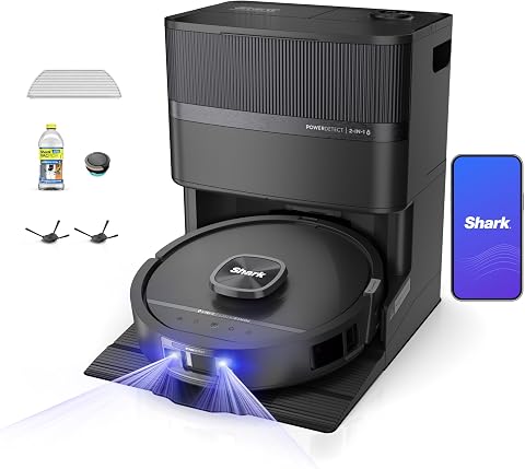Shark PowerDetect UV Reveal 2-in-1 Robot Vacuum & Mop for Carpets & Hard Floors