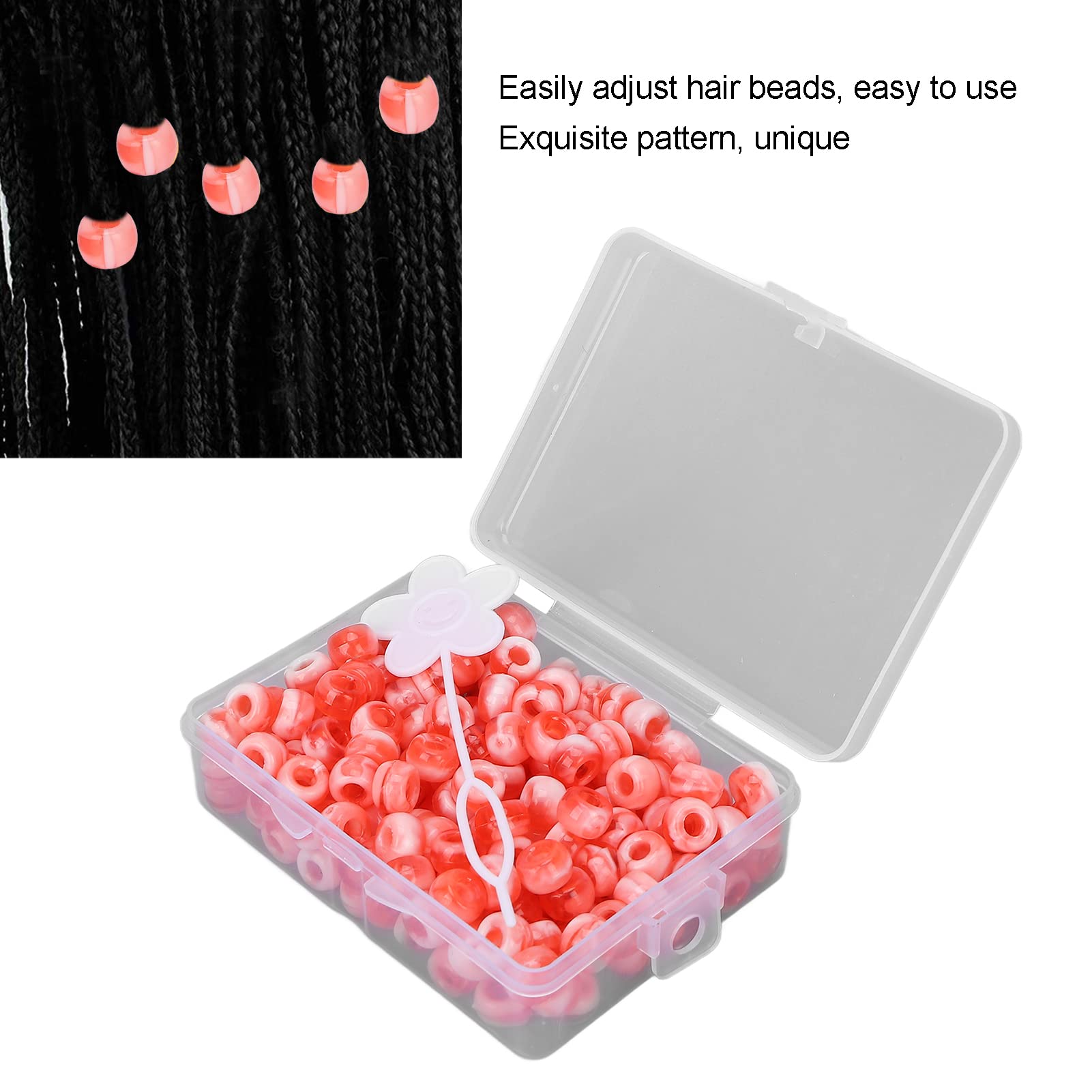 200 Stück DIY Haarperlen – Bunte Candy-Farben, Ca. 8x5 Mm – Inkl. Aufbewahrungsbox & Haarträger – Für Armbänder, Halsketten & Haarzöpfe