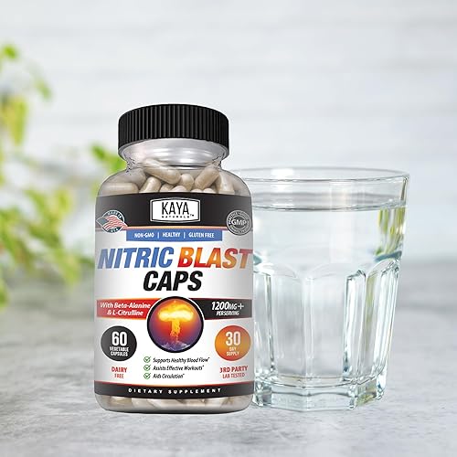 Miniatura 6 de Kaya Naturals - Nitric Blast Potent Suplemento de hierbas totalmente naturales para obtener los máximos beneficios para la salud  Pre-entrenamiento
