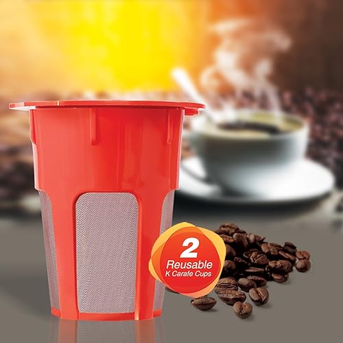 Miniatura 5 de Housewares Solutions paquete de 2 filtros reutilizablesrellenables para vaso-cafetera Carafe K Cup de Keurig versiones 20 K200 K300 K400 K500