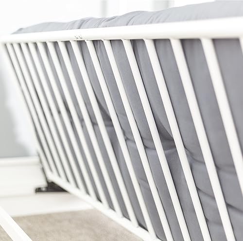 Miniatura 43 de Walker Edison Timothee - Litera de tamaño matrimonial sobre escritorio para la computadora, de metal, tamaño matrimonial, color blanco Blanco,Negro