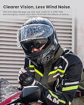 Amazon.com: ILM Motorcycle Helmets DOT ECE Dual Visor Street