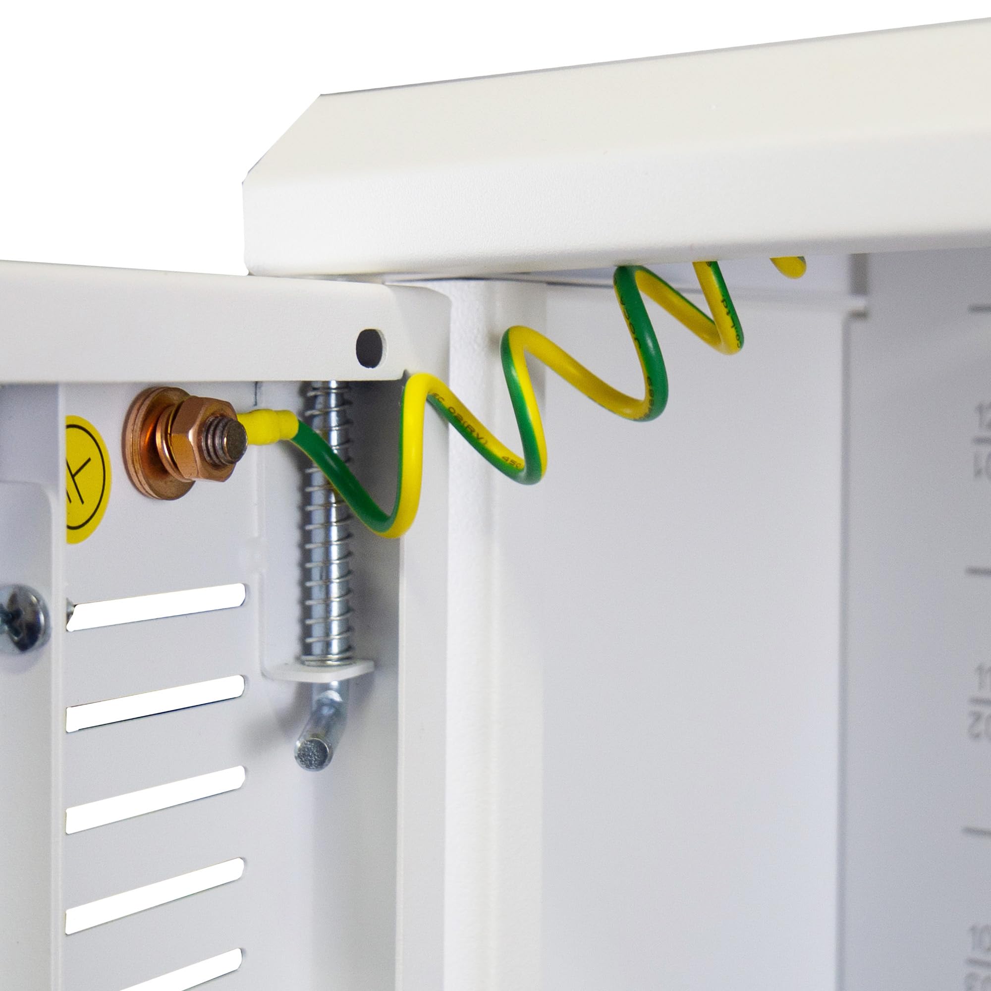 19 Zoll Netzwerkschrank 12 HE Tiefe 600 mm Traglast - 80 kg Weiß RAL 9003 | abschließbare Sichttür, ideal für die Wandmontage geeignet