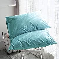 Vista 4 de Fundas de almohada de 600 hilos 100% algodón egipcio ultrasuaves de calidad hotelera de lujo, paquete de 2 unidades, tamaño estándar de 20 x 26