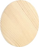 Vista 5 de SINJEUN Paquete de 4 placas redondas de madera de 12 pulgadas, letrero colgante de madera en blanco de 3/4 pulgadas de grosor, tableros de madera