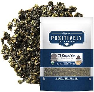Organic Positively Tea Company, Ti Kuan Yin Oolong Tea, Loose Leaf, 16 Ounce