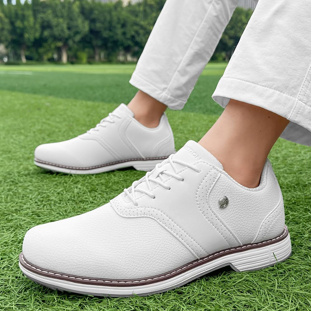 Man ゴルフシューズ アウトドアスポーツスニーカー ゴルフトレーニングシューズ 男性用スパイク スパイクレスゴルフシューズ ゴルフ