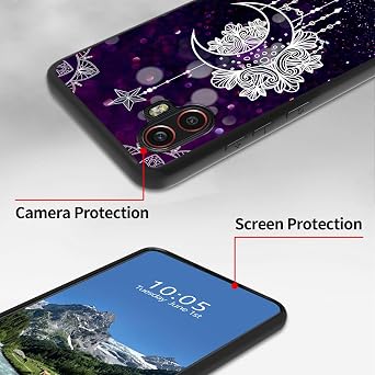 Moonflower Case for Samsung Galaxy Xcover Pro 2/Xcover6 Pro 6.6, Slim Soft TPU Silicone Protective Cover, Anti-Slip Grip & Shockproof