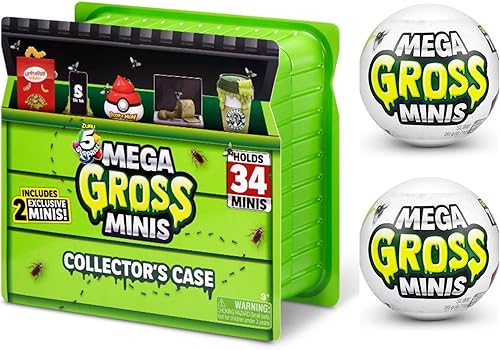 ZURU Plus Two 5 Surprise Mega Gross Minis - Estuche de coleccionista de cápsulas de limo Mega Gross Minis, paquete de cápsulas de slime. Juguetes