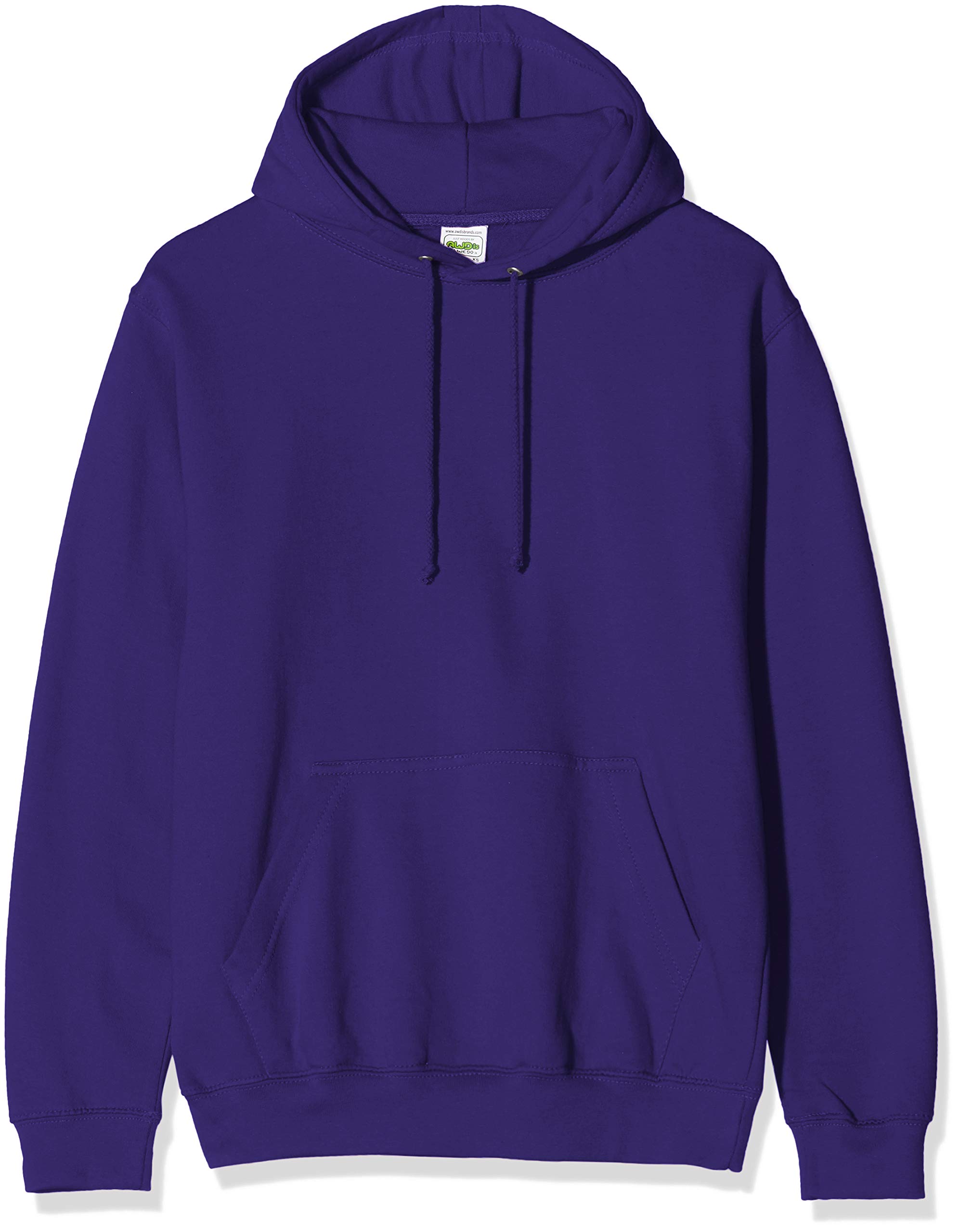 AWDis Men's College Hoodie, Purple (Ultra Violet), Medium