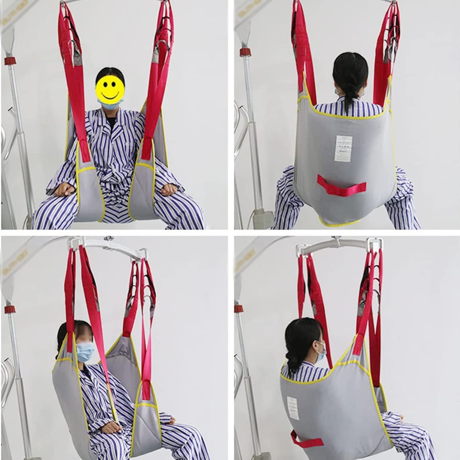 Cinturón de Transferencia médica de elevación,Arnés de Elevación de Paciente de Cuerpo Completo,Eslinga De Transferencia Paciente para Posicionamiento Y Elevación de La Cama,Enfermería M