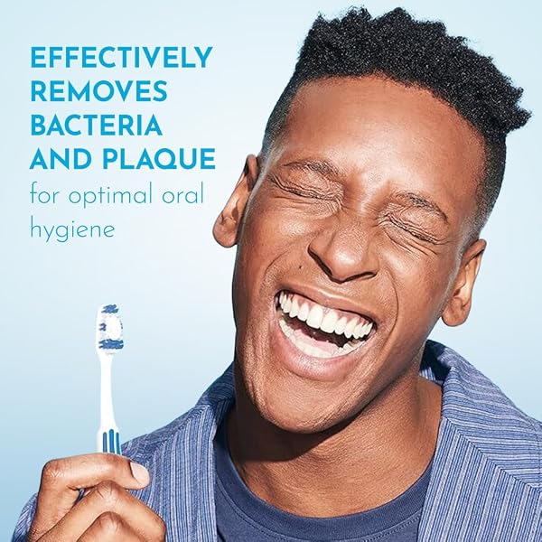 REACH Essential Care Interdental Hart Zahnbürste, Doppelpack x 2, voller Kopf Firm Toothbrush Hard Borsten Handzahnbürsten, Vielzahl von Farben Multipack, Täglich Oral Emaille Zahnpflege - 5