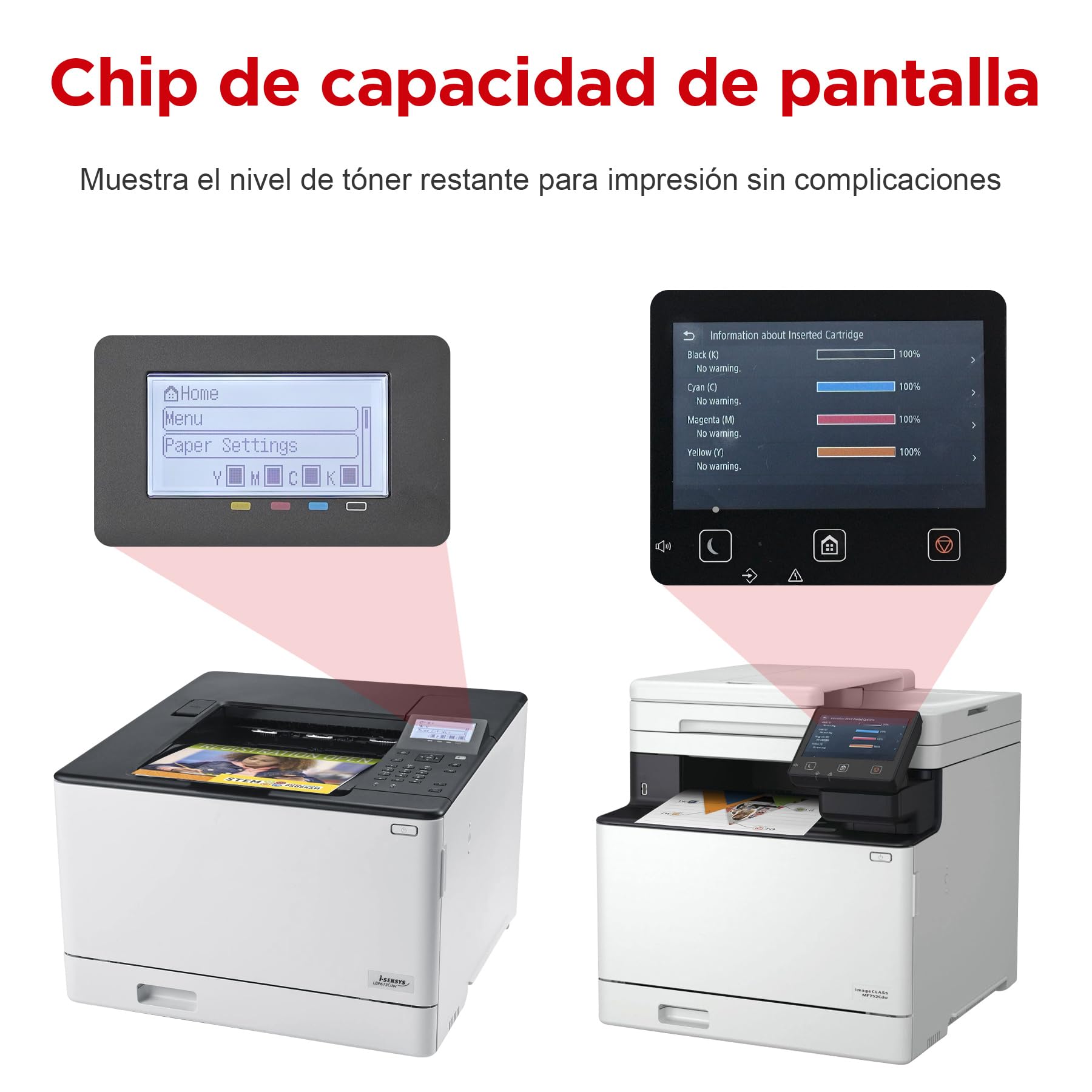 STAROVER 069H Cartuchos de tóner compatibles con Canon ImageCLASS MF753Cdw | Compatibles con Canon Color ImageCLASS MF753Cdw MF751Cdw LBP674Cdw Tinta de Impresora Negro Cian Magenta Amarillo