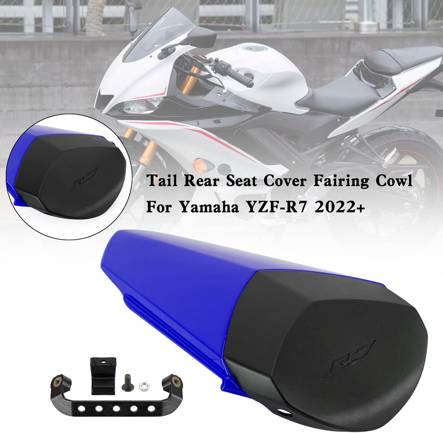 Tail Rear Seat Cover Fairing Cowl Fit For YAMAHA YZF-R7 YZF R7 2022-2024 Blue
