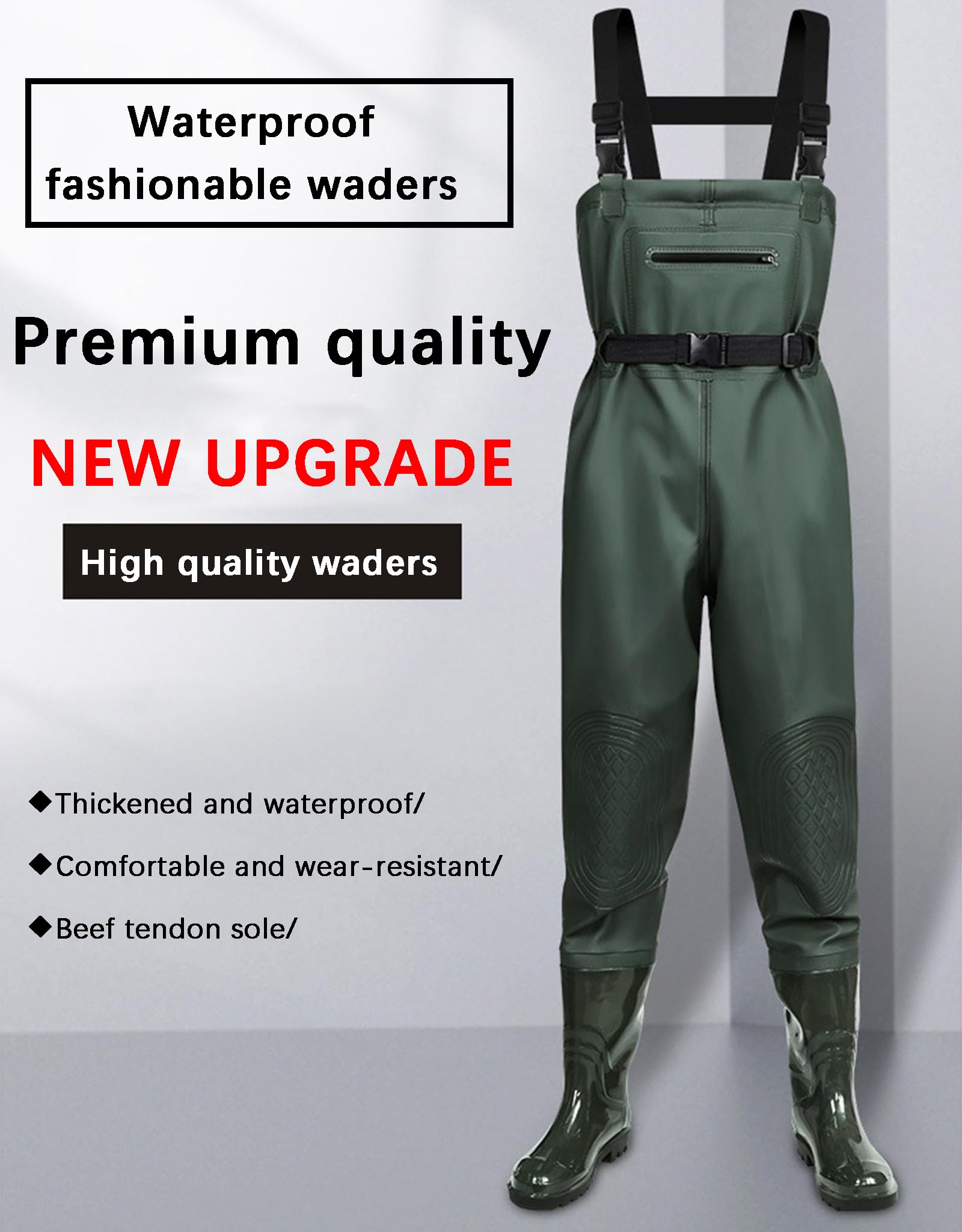 Vadeadores De Pesca con Botas Impermeables para Pescar Caza Waders Transpirables Ropa Pantalones para Pescador Hombre Y Mujer Impermeables Vadeador Pantalones De Pesca