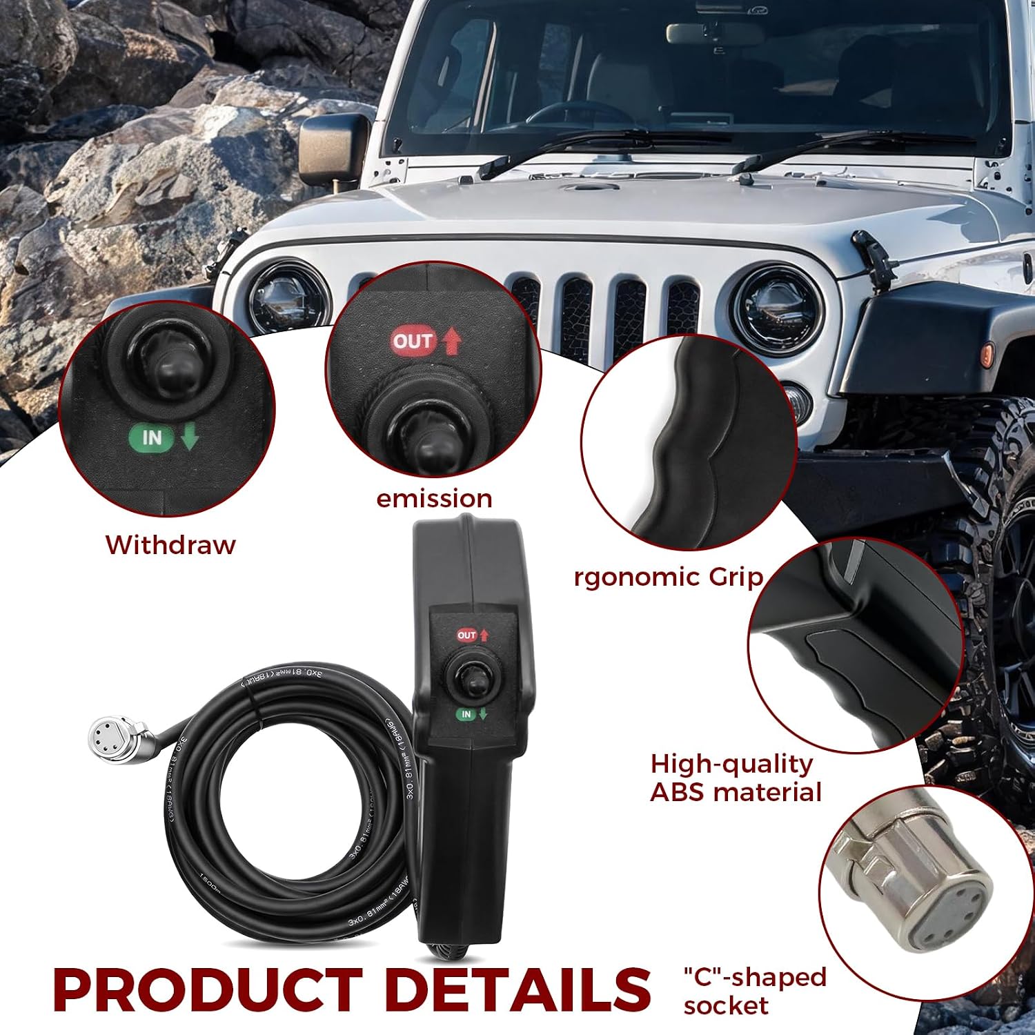 SB97495-50 Winch Remote Control Compatible with Smittybilt XRC Gen2