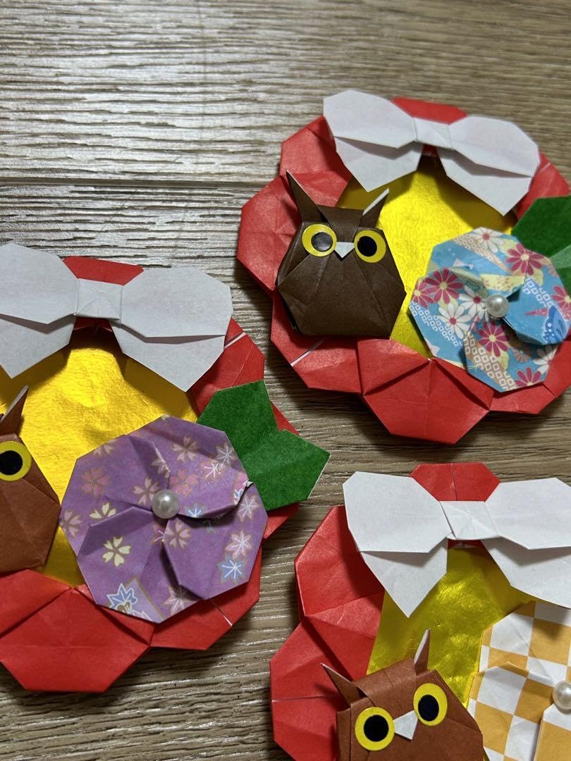 Amazon.co.jp: 折り紙 敬老の日 お正月 フクロウ 10個セット