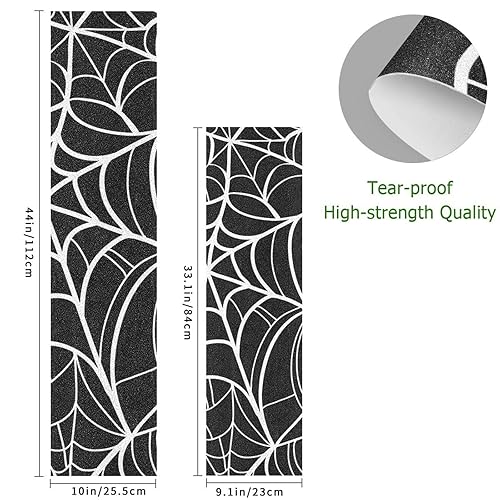 Miniatura 3 de Cinta adhesiva de agarre para patineta, sin burbujas, antideslizante, papel de lija para patineta, 33 x 9 pulgadas