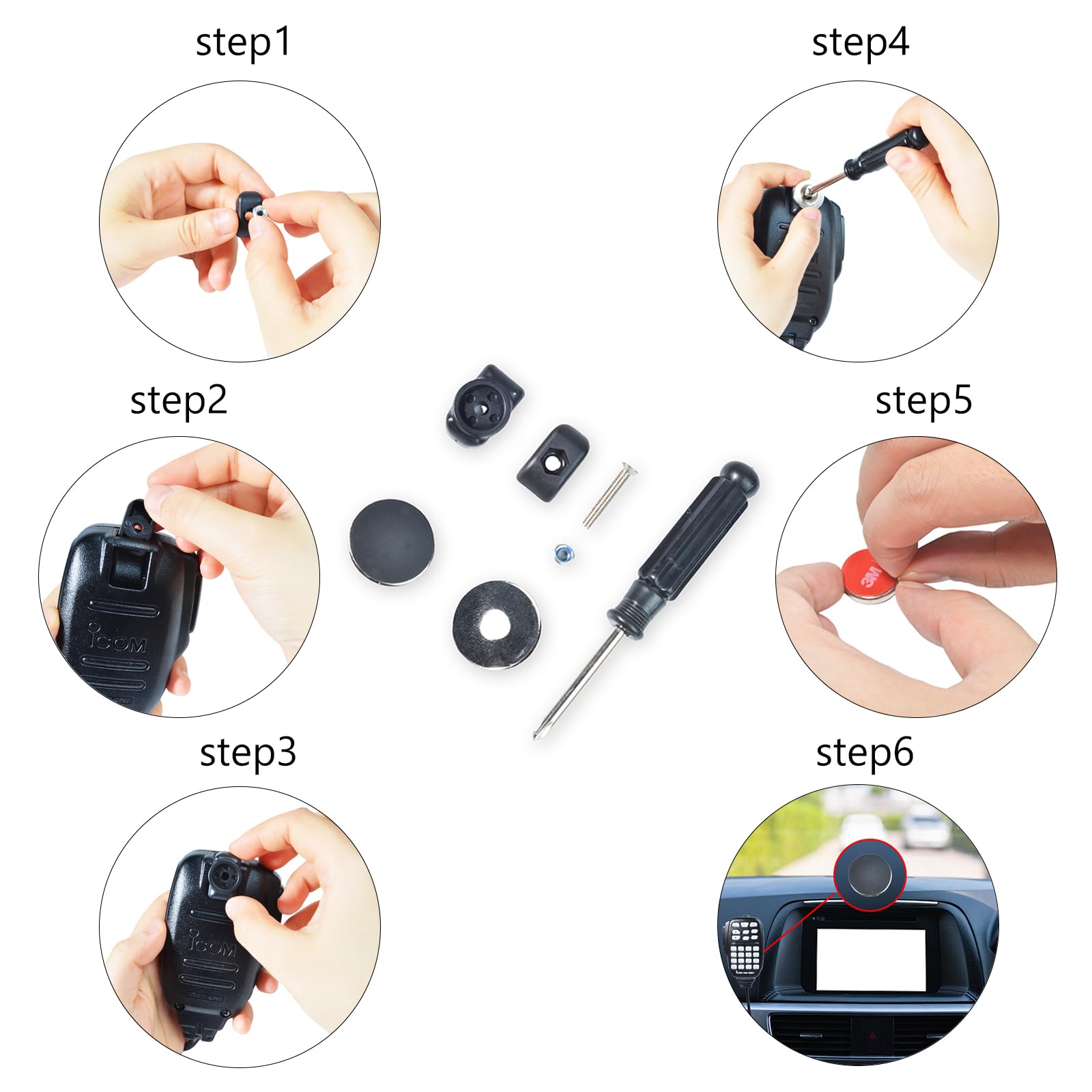 Amazon.co.jp: YNIBST アイコム専用 マイクハンガー マグネット付属