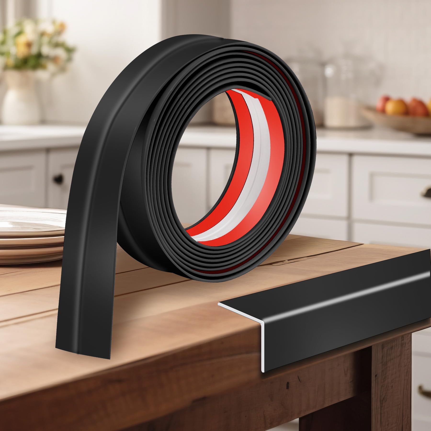 Kikerike 1.6 Inch x 10 Feet Wall Corner Protector Peel and Stick Corner Trim Molding Strip Self Adhesive wall Edge Protectors Guards for Edge Ceiling,