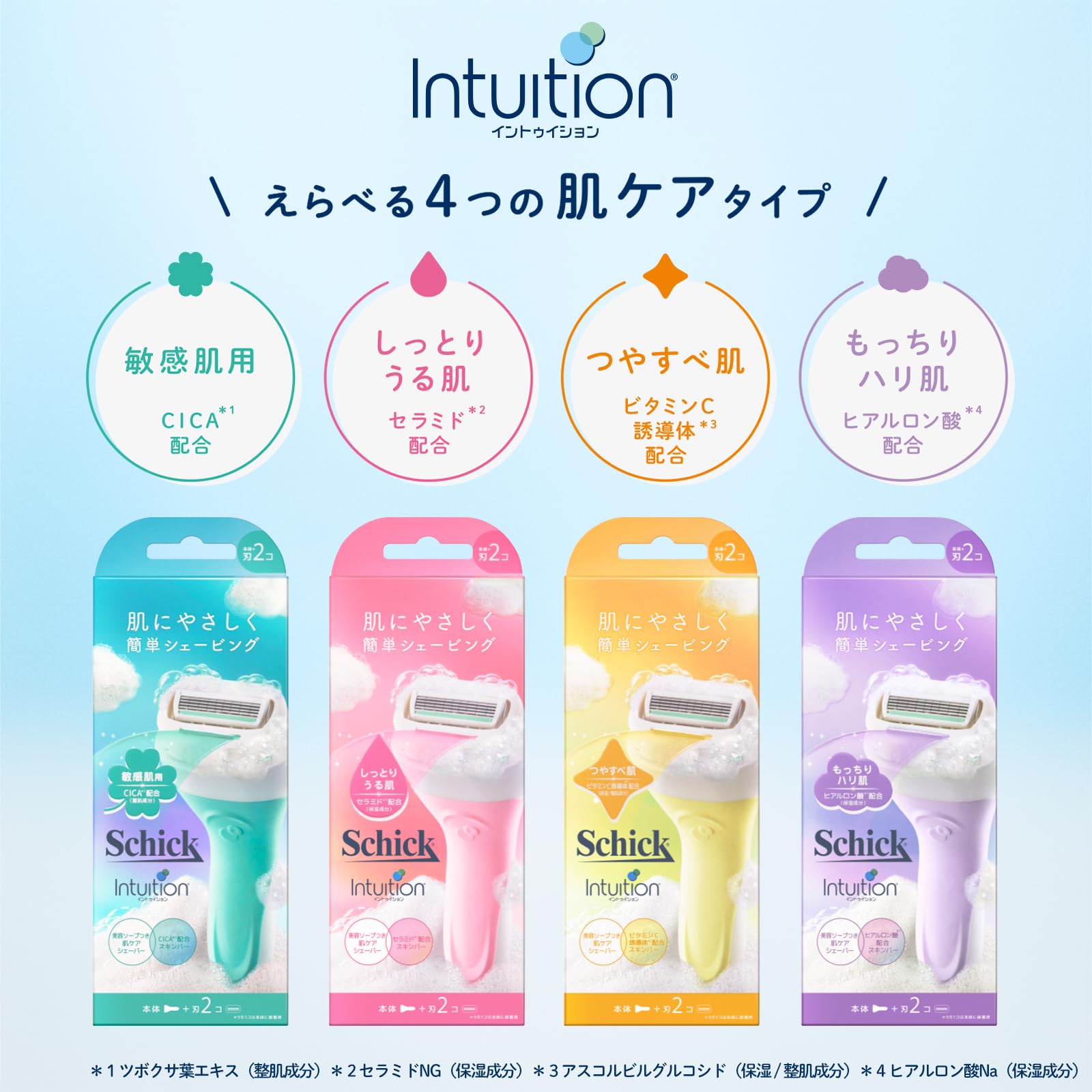 Amazon.co.jp: Schick Schick Intuition Sensitive Skin Holder (with