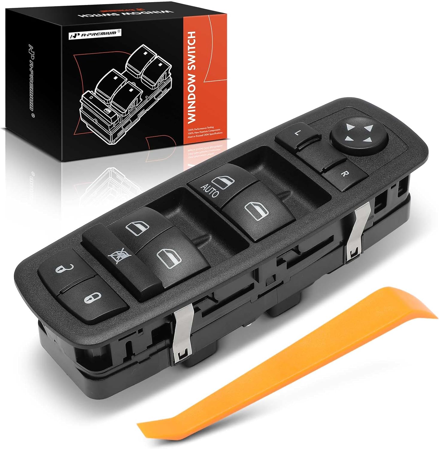 A-Premium Master Power Window Switch Compatible with Chrysler 200 2017, Pacifica 2018-2021, Voyager 2020-2021, Front Left Driver Side