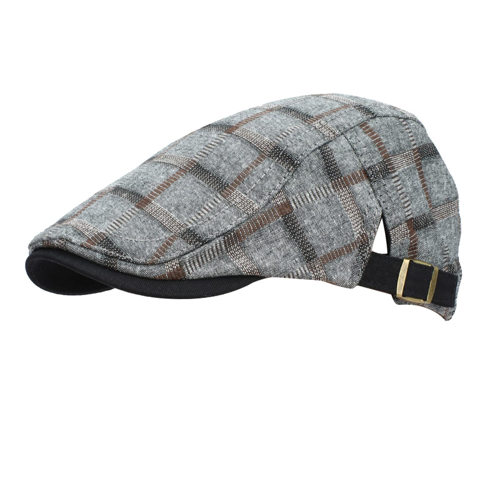 Flatcap - Berretto estivo piatto, da uomo, estivo, traspirante, con visiera Newsboy, da uomo, estivo, stile retrò, A1 beige., L