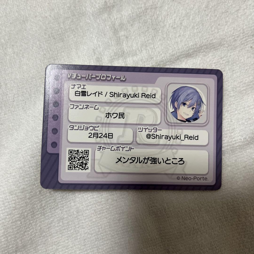 Amazon.co.jp: 白雪レイド VTuber プロフィールカード : おもちゃ