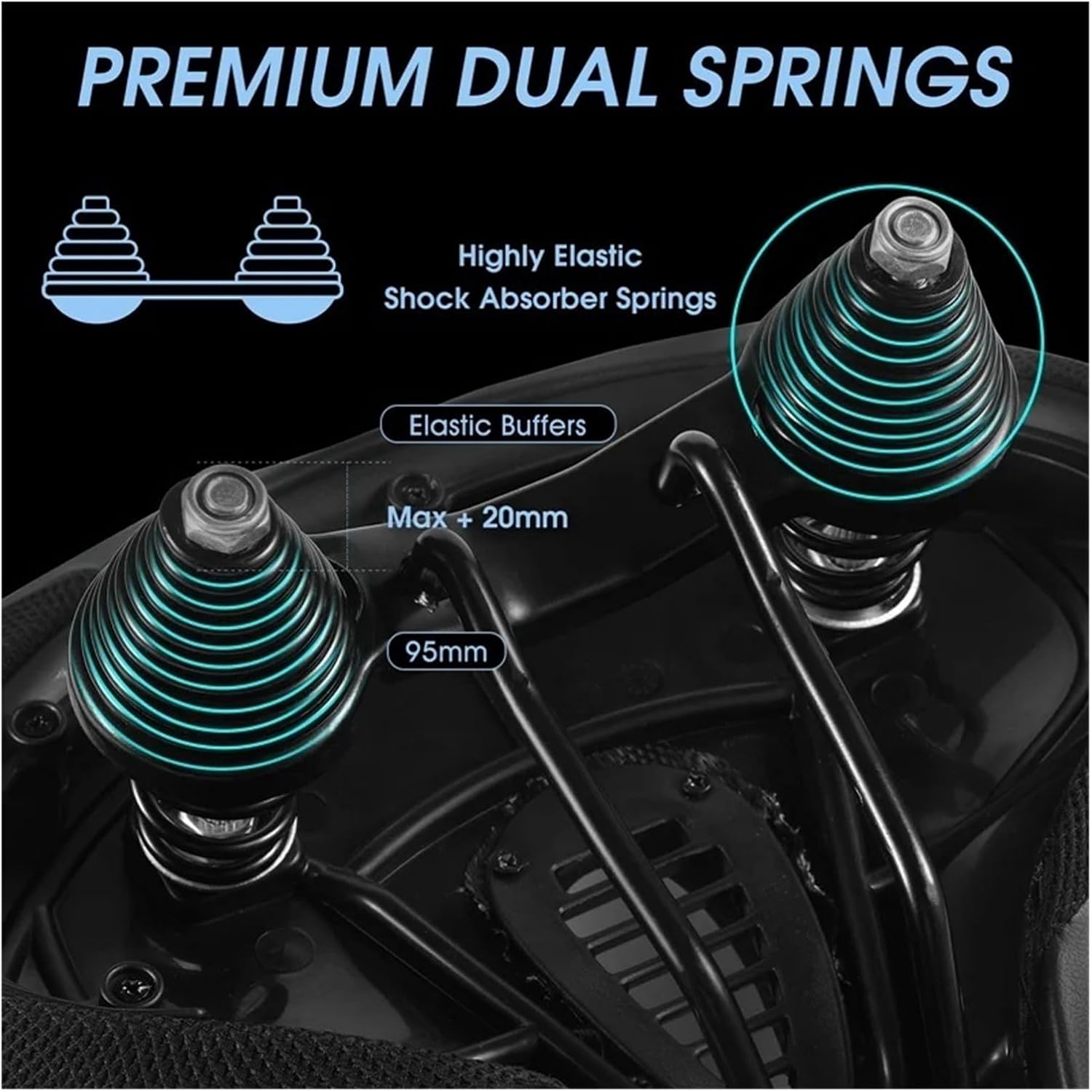 Extra Wide MTB Bicycle Saddle Comfortable Thick Foam Shock Absorption Commuter E-Bike Cycling Cushion