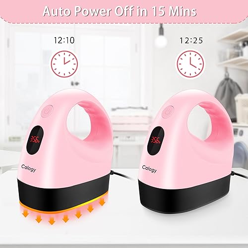 Miniatura 5 de Calogy Mini prensa de calor, máquina de transferencia de calor, control de temperatura constante, base de seguridad aislada, se adapta a