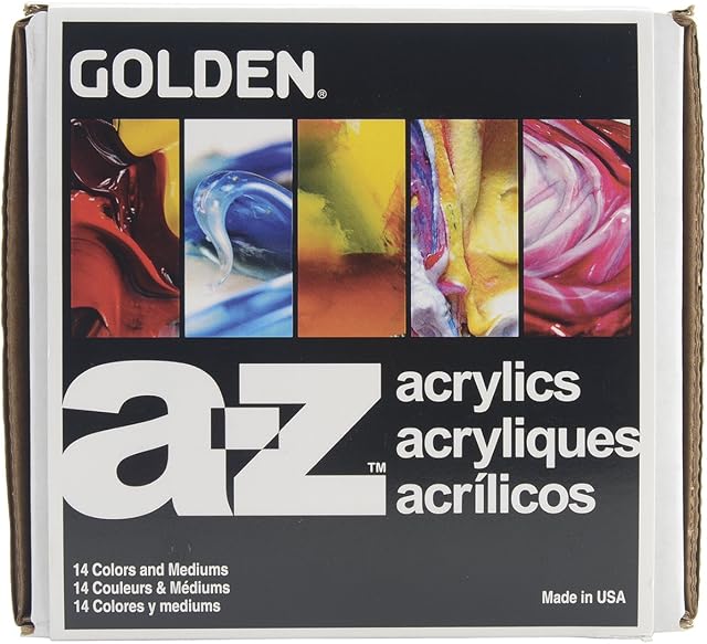 Acryliques du corps lourd par GOLDEN, Explorer Set, 14 Couleur, peinture acrylique professionnelle