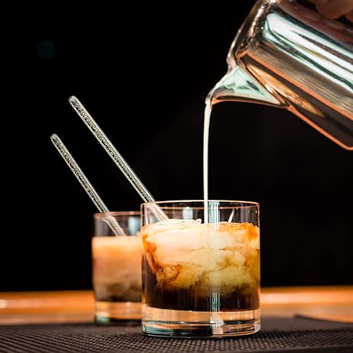 Miniatura 5 de Honoson 100 palitos desechables de plástico redondo con tapa de cristal (dorado)