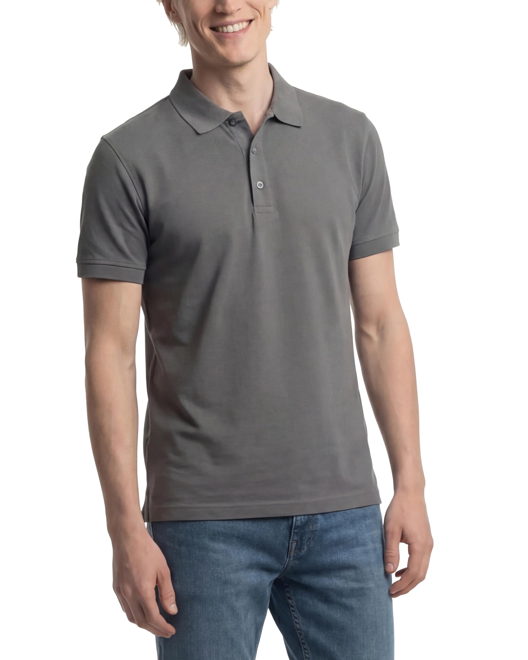 Herren Poloshirt 5er Pack - Polohemd Set Kurzarm - atmungsaktiv, knitterarm, bügelleicht - Polo Shirts Männer aus Polyestermix - Regular Fit für Arbeit, Freizeit, Golf - große Größen bis 5XL