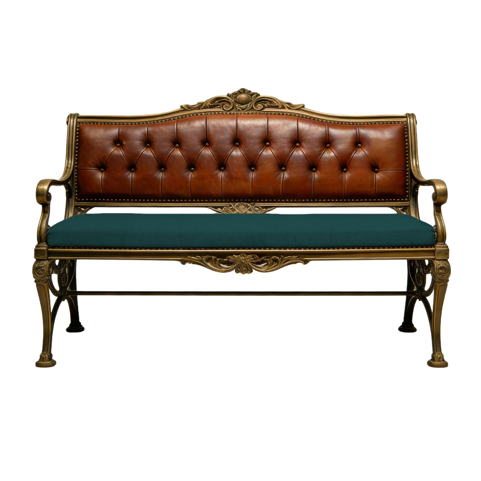 GUOZHEN Garden Bench Cushion 44 x 82 cm Floss Memory Foam Resilience Foam Custom Bench Cushions for Indoor Outdoor Furniture with Zipper for Living Room, Kitchen, Patio, Green