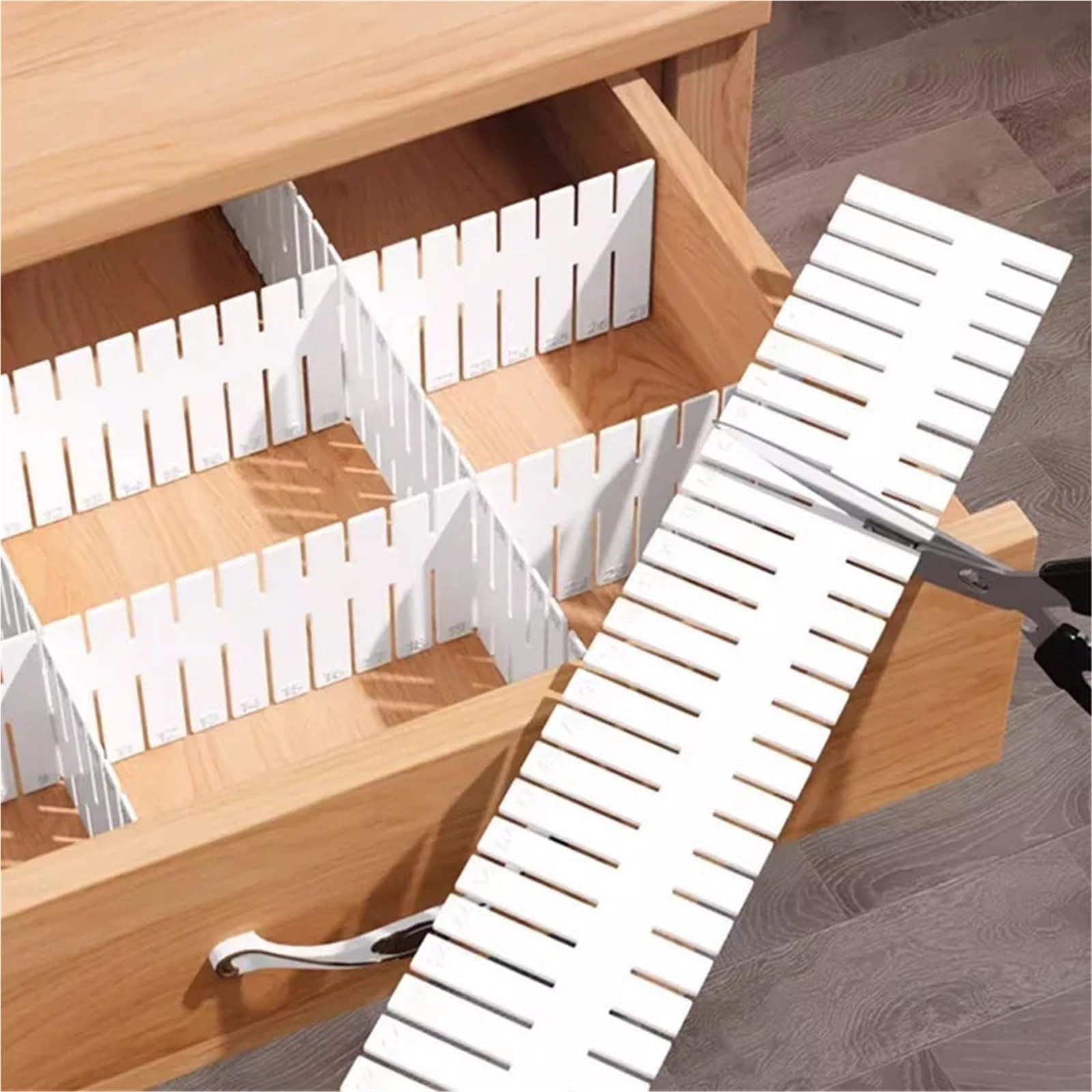 Separatori Per Cassetti Divisori for cassetti regolabili in confezione da 4, organizer espandibile for biancheria intima, calzini, separatore durevole