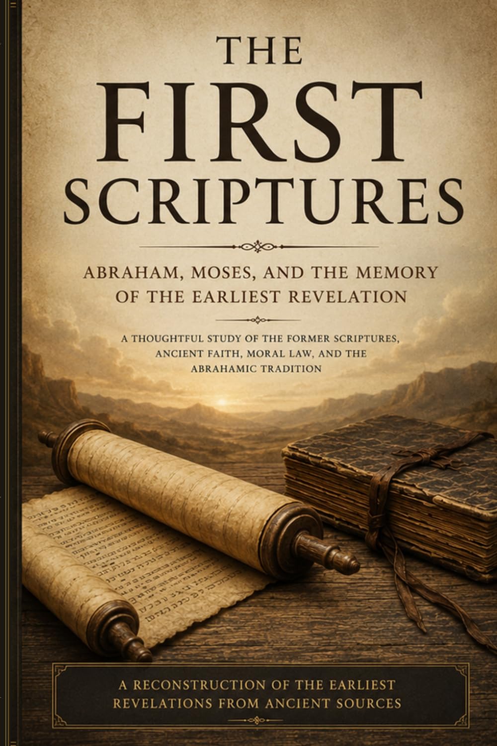 THE FIRST SCRIPTURES Abraham, Moses, and the Memory of the Earliest Revelation A Thoughtful Study of the Former Scriptures, Ancient Faith, Moral Law, and the Abrahamic Tradition